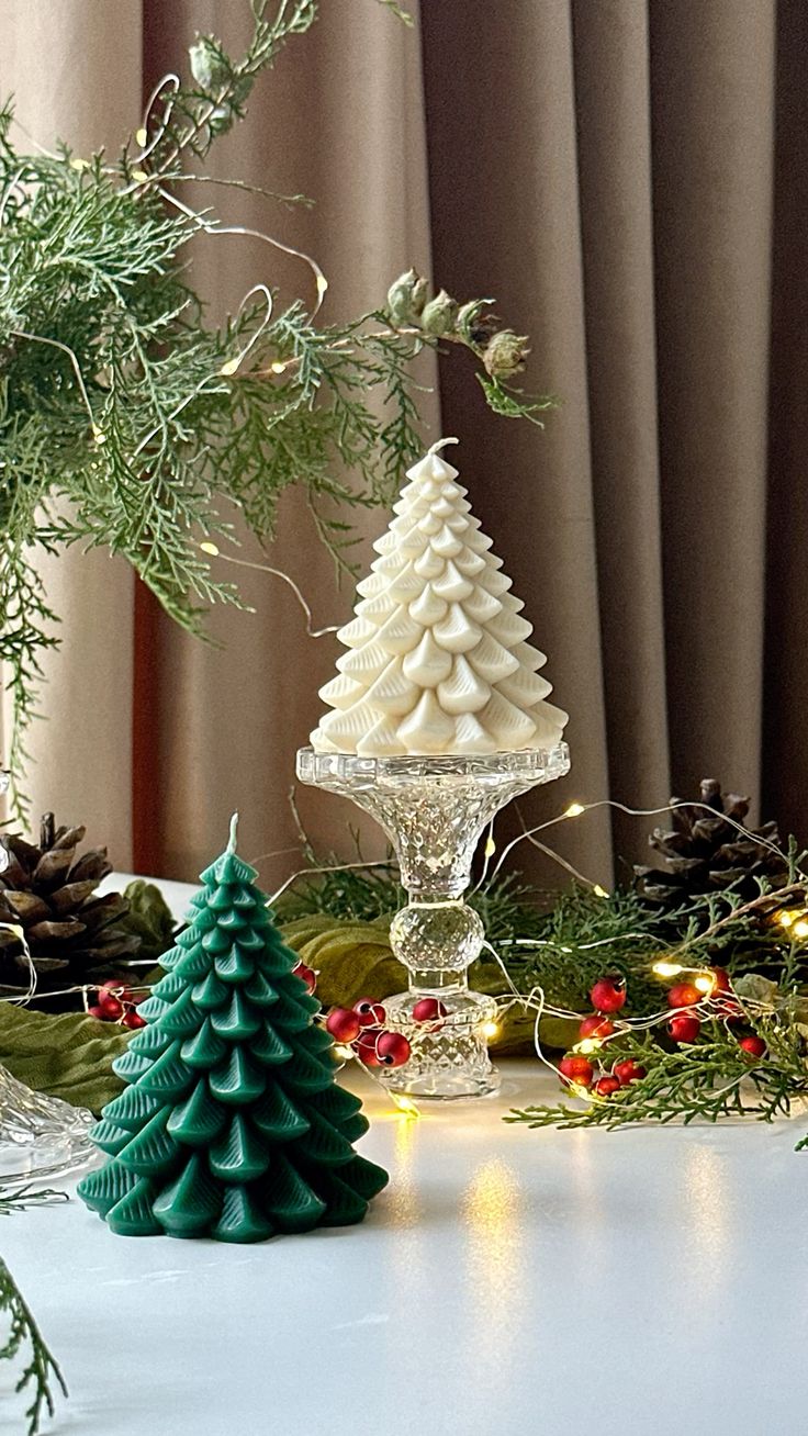 Beautiful Christmas Tree Candle