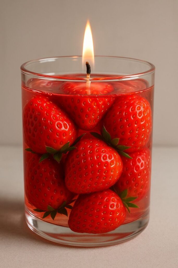 Strawberry Jar Candle