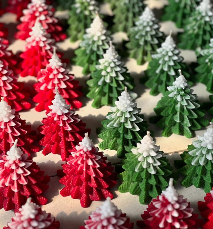 Christmas Tree Candles - Set Of 4