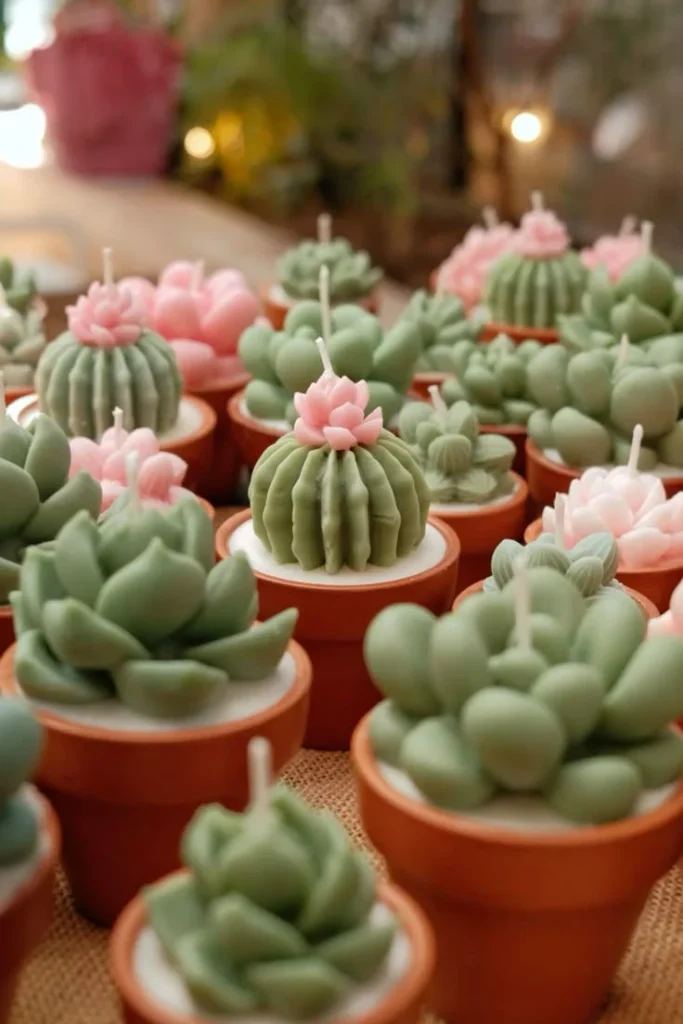 Mini Cactus Candles