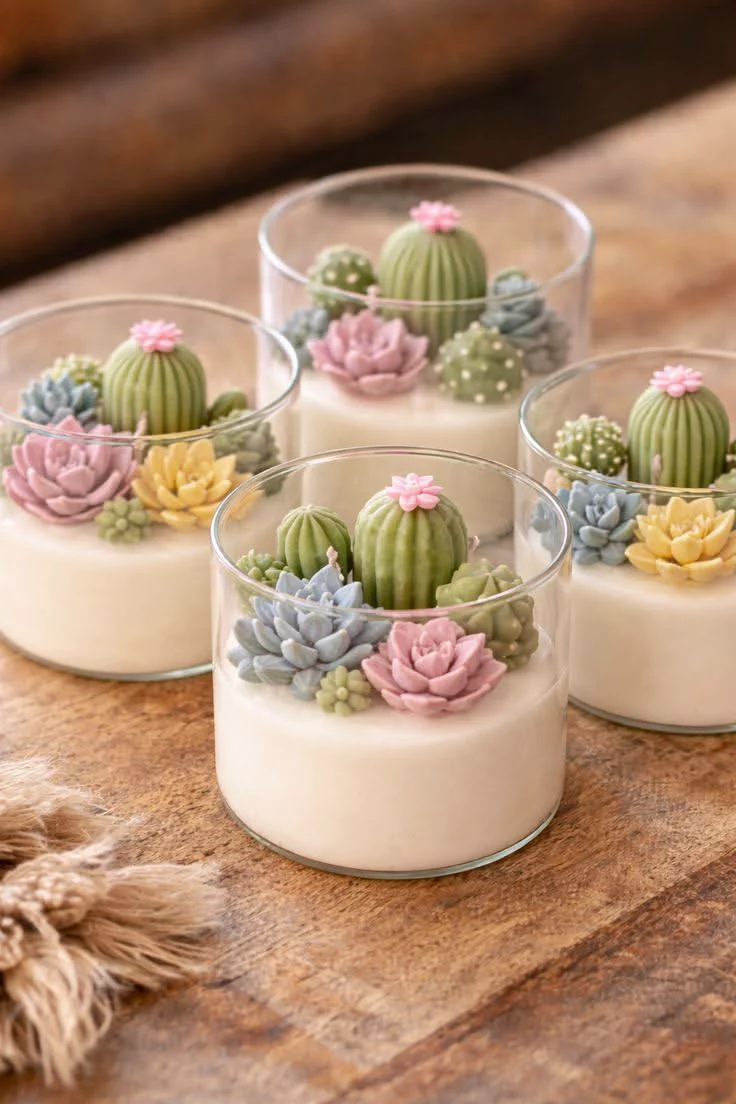 Cute Cactus Candles