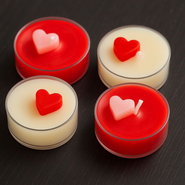 Small Heart Jar Candle
