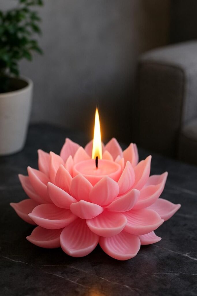 Lotus Candle