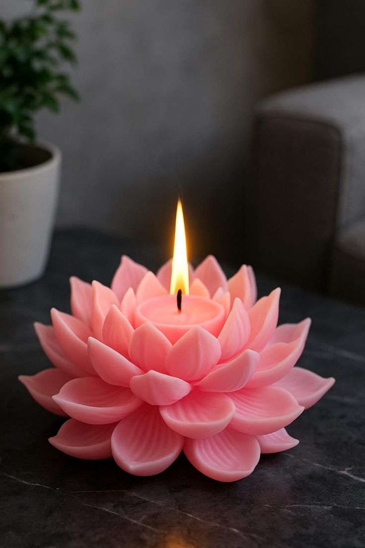 Lotus Candle