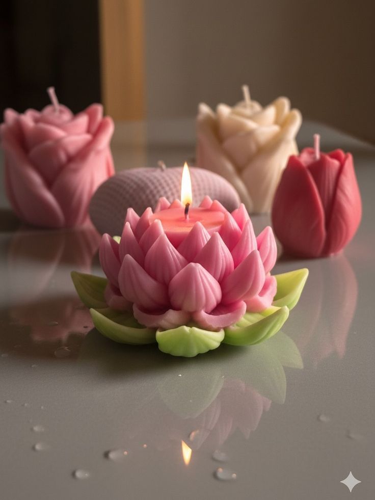 Lotus Flower Candle